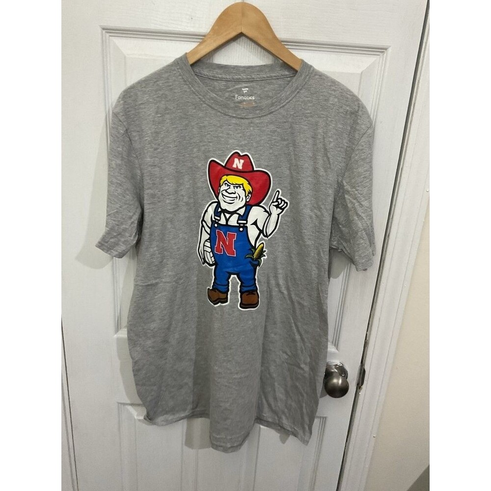 Fanatics Nebraska Cornhusker Grey Large Tee